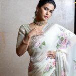 Sharmiela Mandre Instagram - Elegance is beauty that never fades ✨ . . . . . Camera : @yks_photoworks Saree : @samyakkclothing Styled by : @zoha.kabir Make up : @prashanth_pachee Hair : @makeoverbyajay Jewellery : @creativegemsandjewels
