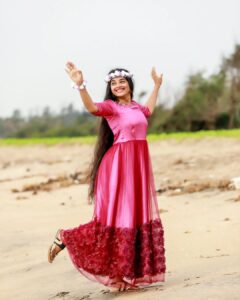 Sheela Rajkumar Instagram - Happy birthday to me 🎈🎂
.
.
.
.
.
.
📸:@sureshsuguphotography 
👗:@jestanegin 

#sheela #itsmybirthday #photoshoot #beachphotoshoot #naturephotography #lookbook #lovemyself❤ #growthroughlife🌱 #happysoul❤️ #feelgood #besmile😊 #blessedlife #thankyouforsupporting #keepsupporting #donthurtanyone