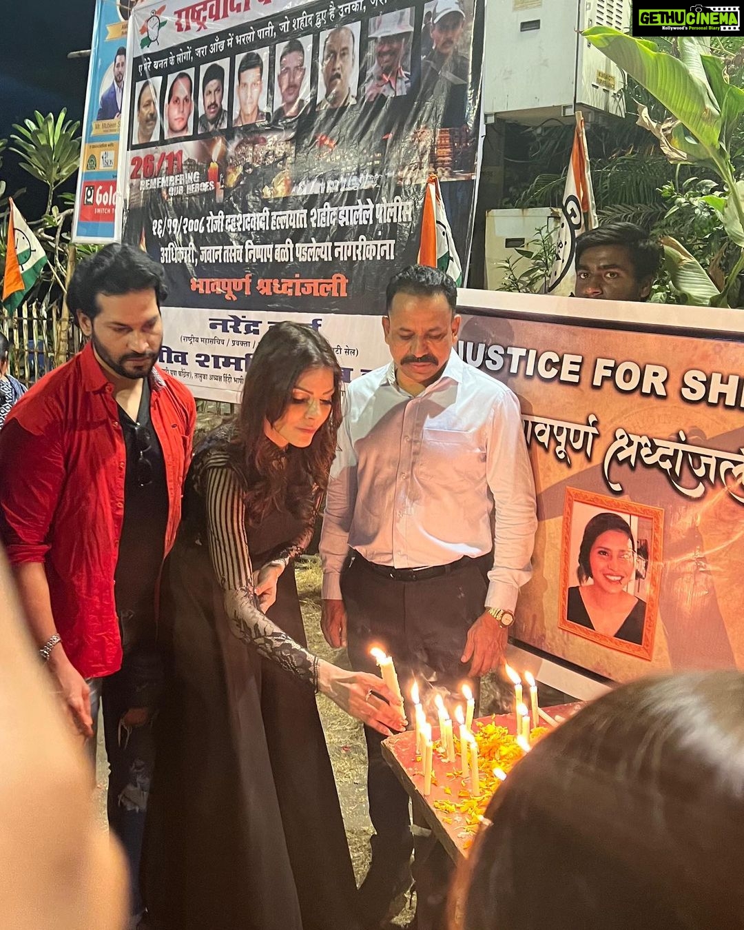 Sherlyn Chopra Instagram - Special thanks to ACP Raj Khatib and Team S9 India News 🙏🏻 #justiceforshraddha #candlemarch #womenssafety