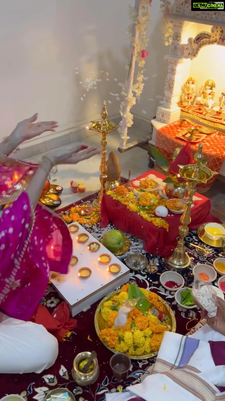 Sherlyn Chopra Instagram - #aboutlastnight #diwali #pooja #celebration #sherlynchopra