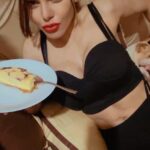 Sherlyn Chopra Instagram – #shenanigans #cheesecake #bliss #fun 😛