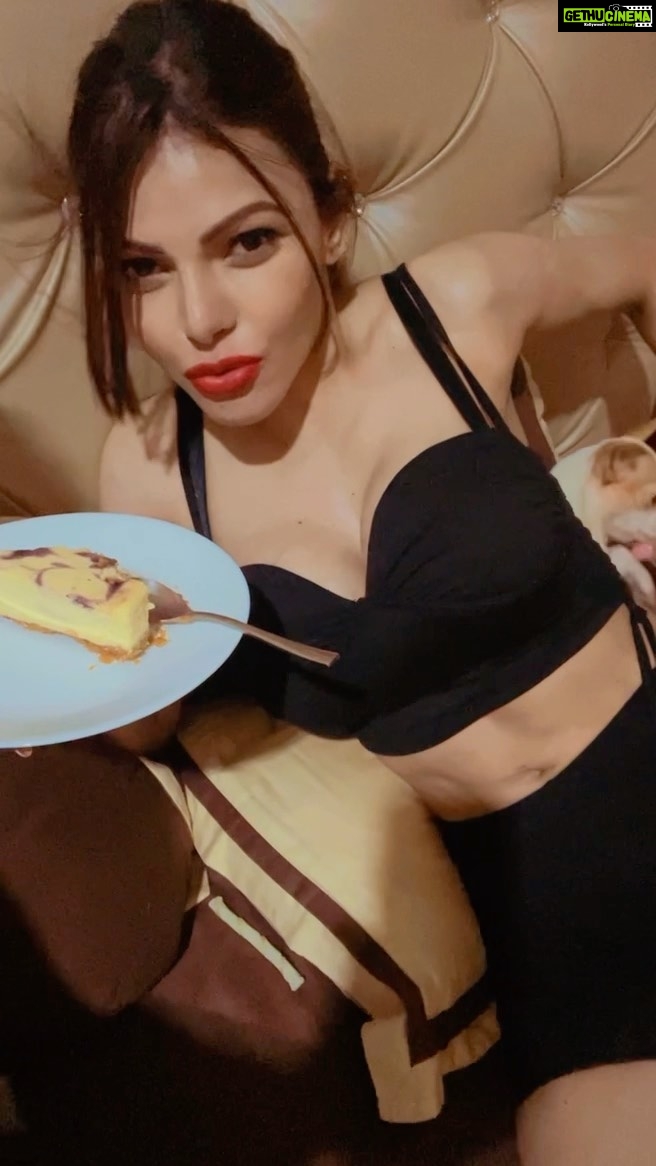 Sherlyn Chopra Instagram - #shenanigans #cheesecake #bliss #fun 😛