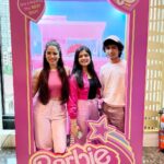 Shikha Singh Instagram - Hi Barbie - Hi Ken !!! #wedidit #barbie #barbiedoll #pink #ken #movie #movies #moviescenes #family #friends #crazy #lovingit #love #blessed #grateful #film #pinkday #thankyou