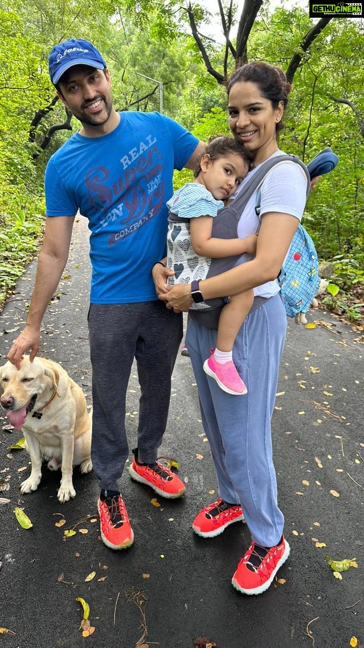 Shikha Singh Instagram - Days like this make core memories. Mumma papa Goku bhaiya Alayna & Ajju #us #family #my #mine #mylove #myfamily #love #nature #jungle #trek #naturelovers #trees #dogsofinstagram #babiesofinstagram #babygirl #baby #insta #instagram #travel #instagood #mood #happy #thankful #grateful #blessed #friends #dogwalking #memories #makingmemories #lovinglife