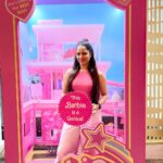 Shikha Singh Instagram - Hi Barbie - Hi Ken !!! #wedidit #barbie #barbiedoll #pink #ken #movie #movies #moviescenes #family #friends #crazy #lovingit #love #blessed #grateful #film #pinkday #thankyou