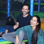 Shikha Singh Instagram - The happy parents & the toddler who doesn’t want to pose! Just another regular day ❤️ Living it & Loving it 😇 #us #babies #babiesofinstagram #babygirl #girl #couple #couplegoals #family #familytime #happy #love #grateful #blessed #makingmemories #thankyou #laugh #instagram #instagood #insta #photo #photography #photooftheday