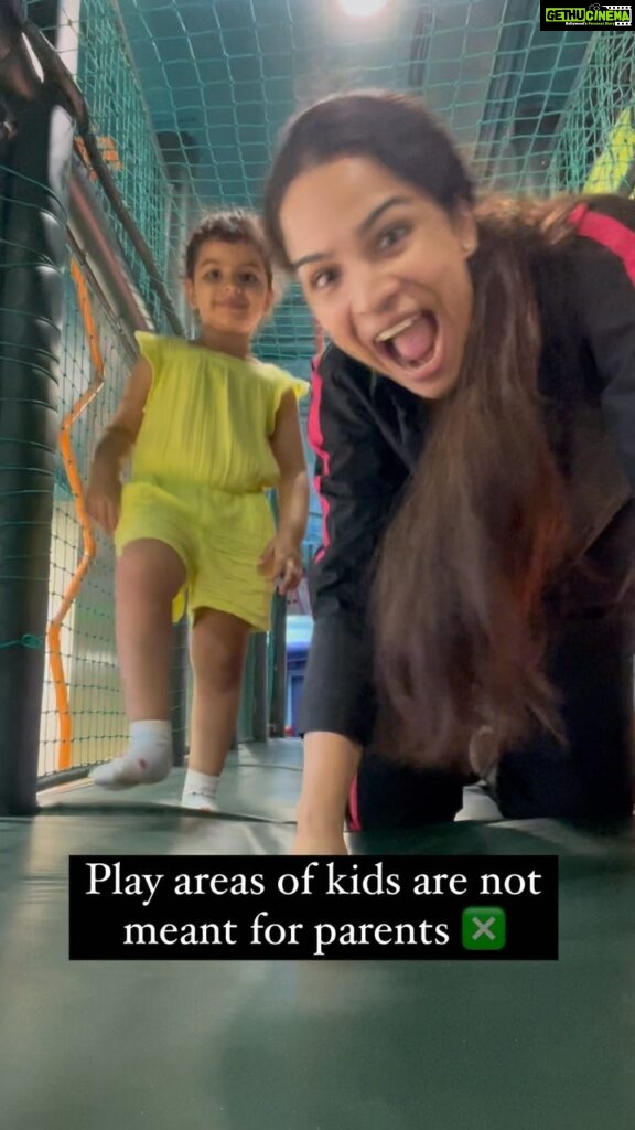 Shikha Singh Instagram - Every time I go to play with @alaynasinghshah in one of her play areas I come back with a back ache. All these play areas are so not meant for parents 🫣 Have you also faced this issue ?? But I still love to go with her to see that joy in her eyes and smile on her face. She loves it and I love seeing her happy. Worth it ❤ #babiesofinstagram #baby #babygirl #girl #cute #cutebaby #cutegirl #toddler #play #playbasedlearning #mom #momlife #mommy #mother #motherdaughter #us #bond #love #blessed #grateful #reel #reels #reelsvideo #insta #instagood #instagram #reelitfeelit #reelkarofeelkaro #momanddaughter #memories