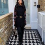 Shiny Doshi Instagram – “Embracing the winter chill in style ❄️🖤 #WinterElegance”

Wearing:- @a.la.modebyakanksha London, UK