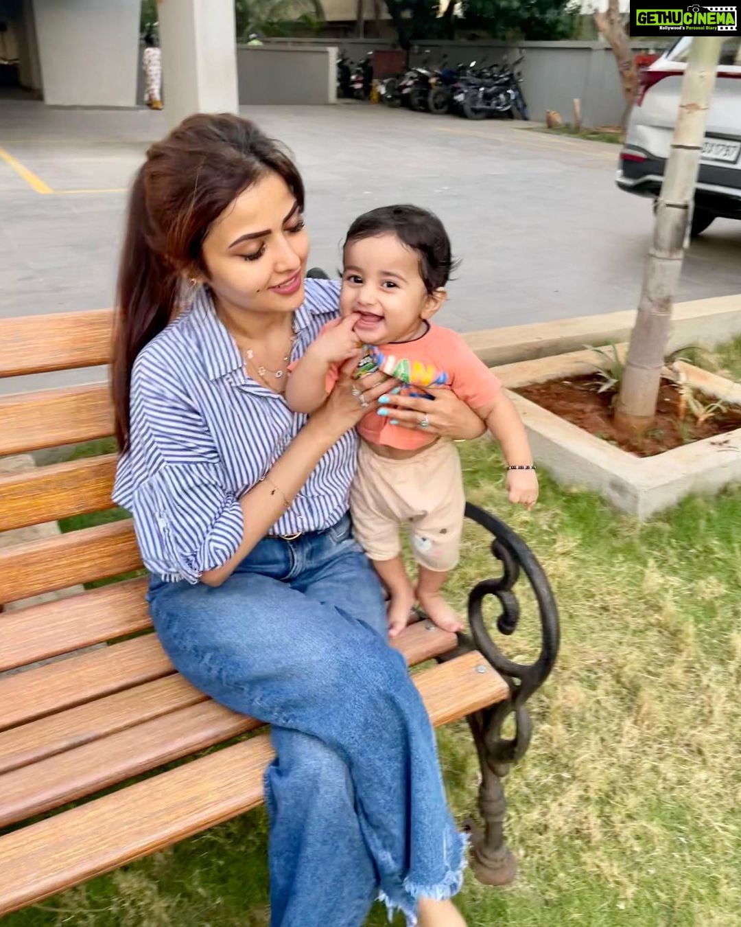 Shirin Kanchwala Instagram - Playtime with JiJi! . . . . . #TheBabyHaider #Baby #BabyBoy #BabyLove #BabyFace #CuteBaby #Kids #BabyFace #BabyPhotography #BabyBlog #BabyLife #JustBaby #AdorableBaby #CuteKids #CuteBoy #Cute #SweetBaby #MotherLove #FatherLove #Family #Kids #InstaKids #CoolBaby #CuteBabyBoys #MashaAllah #Alhumdolillah #Amantobillah #ShirinKanchwala #Garden #Swing #JiJi Mumbai, Maharashtra