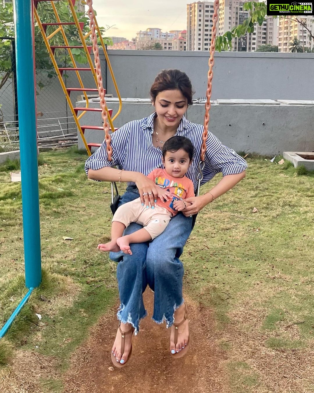 Shirin Kanchwala Instagram - Playtime with JiJi! . . . . . #TheBabyHaider #Baby #BabyBoy #BabyLove #BabyFace #CuteBaby #Kids #BabyFace #BabyPhotography #BabyBlog #BabyLife #JustBaby #AdorableBaby #CuteKids #CuteBoy #Cute #SweetBaby #MotherLove #FatherLove #Family #Kids #InstaKids #CoolBaby #CuteBabyBoys #MashaAllah #Alhumdolillah #Amantobillah #ShirinKanchwala #Garden #Swing #JiJi Mumbai, Maharashtra