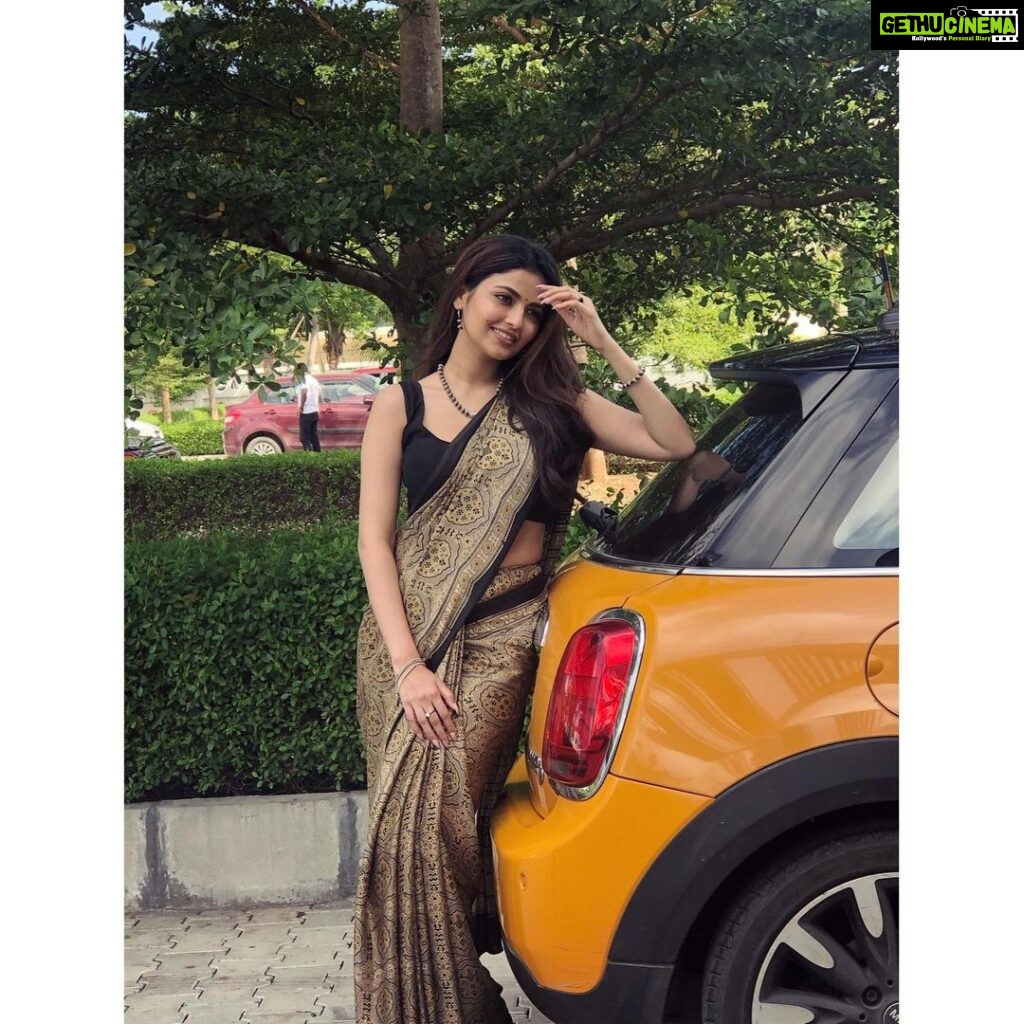 Shirin Kanchwala Instagram - Saree never tells you to fit in.. it makes you stand out! Chennai, India