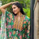 Shivangi Khedkar Instagram – Waves of Green @sewtableclothing 
.
.
.
#clothingbrand #collaboration #dresses #vegastartalent #fashion @vegastar.entt