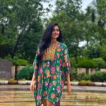 Shivangi Khedkar Instagram – Waves of Green @sewtableclothing 
.
.
.
#clothingbrand #collaboration #dresses #vegastartalent #fashion @vegastar.entt