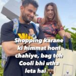 Shivani Jha Instagram - Forgot to post this one! 😂😂 #reels #explore #trending #reelsindia #viral #shopping #shivanijha #leeneshmattoo #leevani #couplegoals #memes😂 #shoppingaddict
