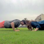 Shivani Jha Instagram - Workout eat sleep and eat again and again and again…. #reels #explore #viral #leevani #couple #funny