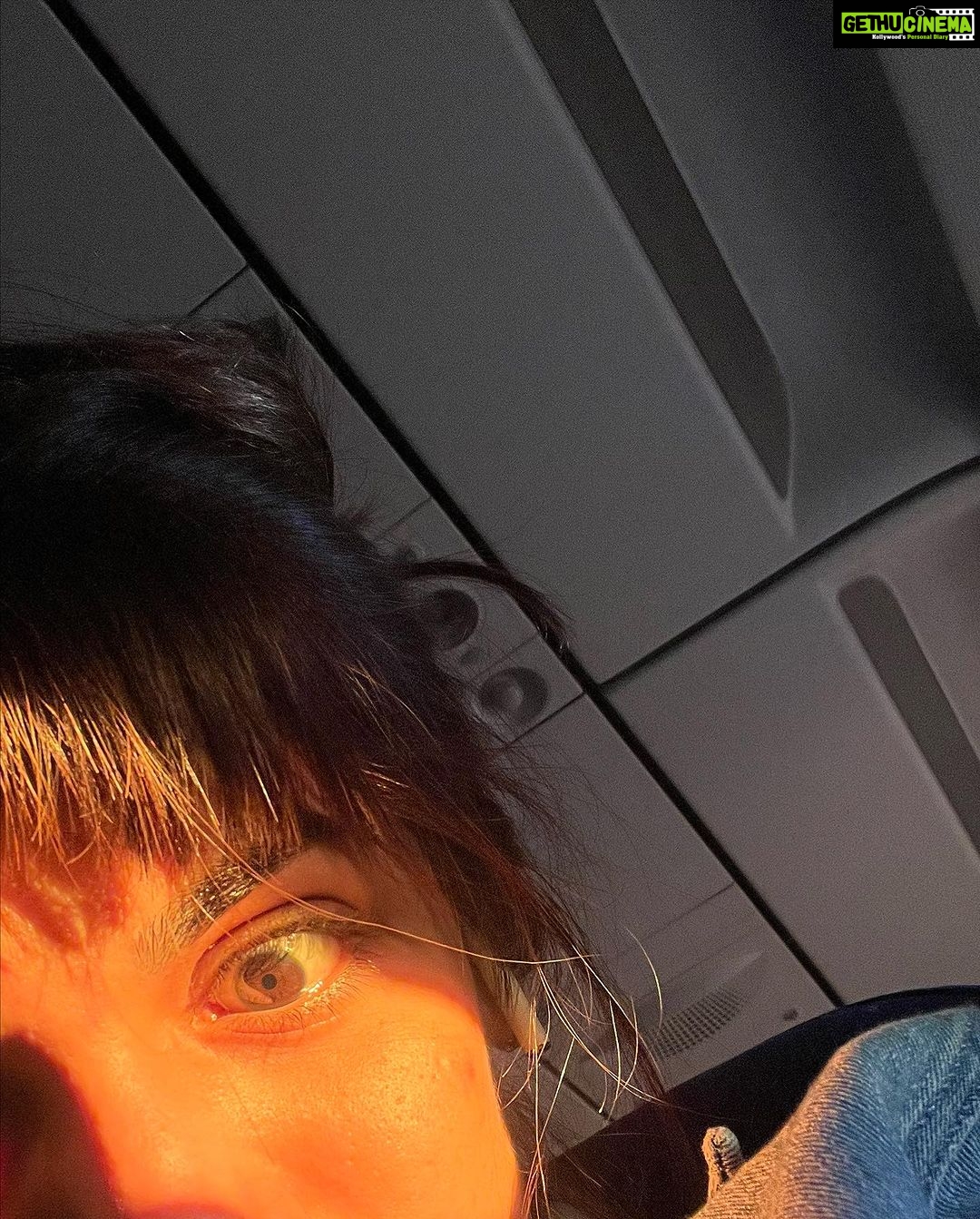 Shivani Jha Instagram - Attachment 🧷 • Got bangs and finished my burger within seconds • My eye changes to brown in the Sun • Alligator nails • Got red light therapy for free • Ate the new Starbucks hazelnut triangle • Mera pyar Delhi, India