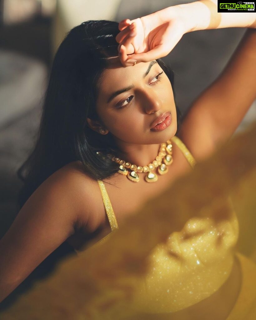Shivani Rajashekar Instagram - Styled by @officialanahita Outfit: @varunchakkilam Jewellery: @adornablesbysonalimehra Pic: @infini8stories