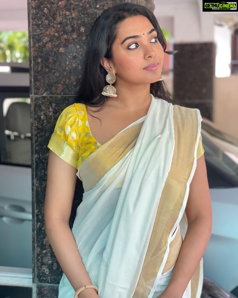 Shivathmika Rajashekar Instagram - Happy Onam Cuties🤍✨