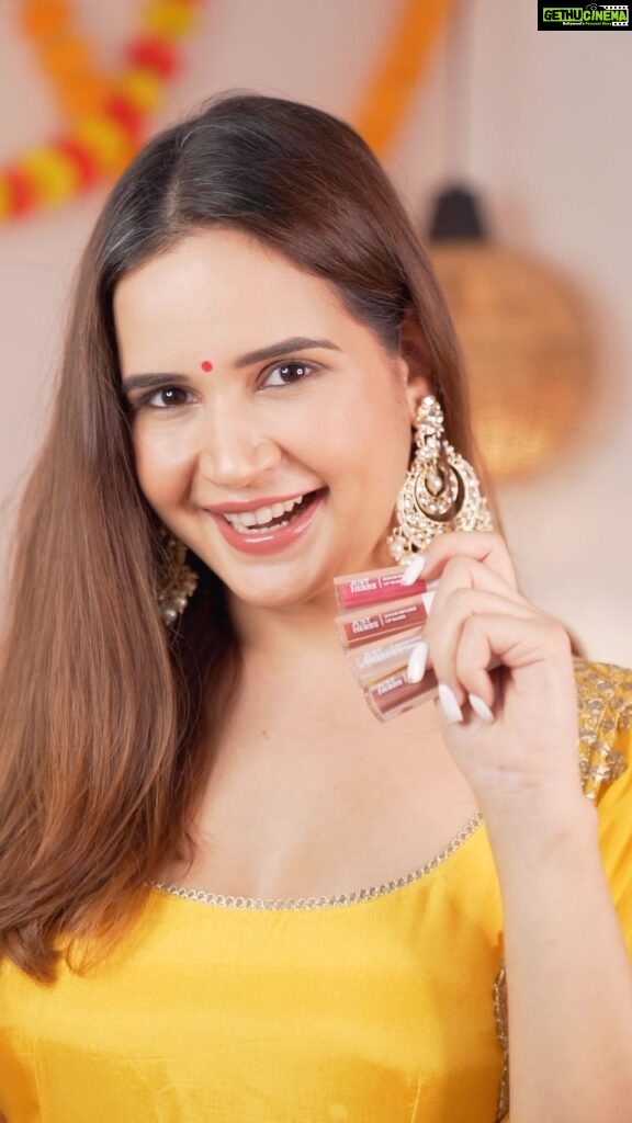 Shivshakti Sachdev Instagram - Be Festive Ready and get your hands on the Lip Gloss kits from @justherbsindia. They are so versatile and just perfect for all occasions. From Pastel Palette to Bold Shades you will find them all. Grab them on @mynykaa's app under Rs.500 #Ad #JustHerbsxNykaa #lips #lipgloss #liptint #lipstick