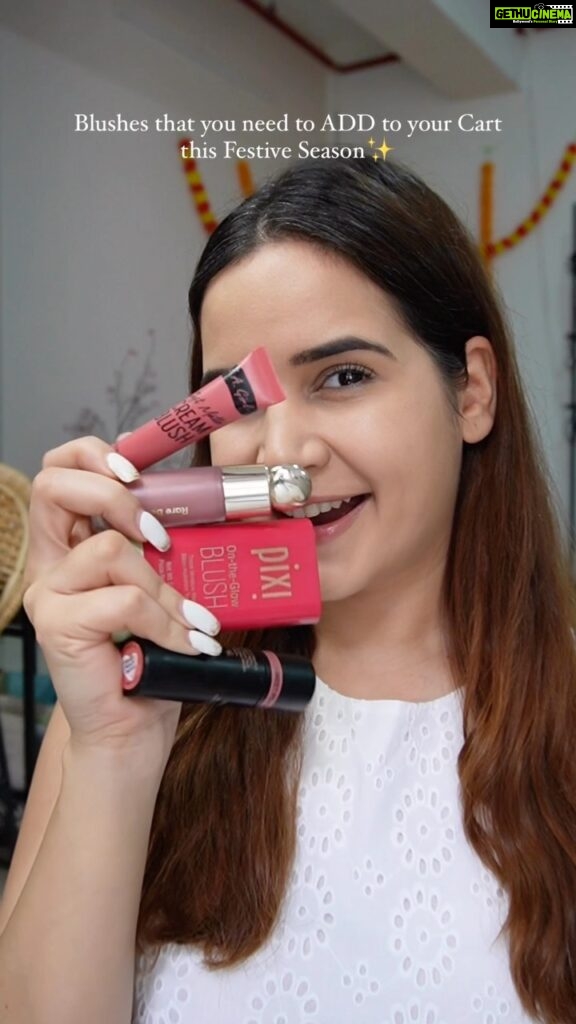 Shivshakti Sachdev Instagram - Festive Recommendations SS Product details 1) @nudestix 2) @pixibeauty 3) @rarebeauty 4) @makeuprevolutionindia #recommended #makeupaddict #festive #indian #festivals #blush #makeup #makeupideas