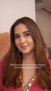 Shivshakti Sachdev Instagram - Hairstyles for Festive Season🌼 #hairstyles #festive #noheat #hairstyle #easy #beginner #friendly #hair