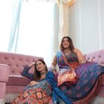 Shivshakti Sachdev Instagram - Navrang Mere Sang✨ Day 4, Royal Blue 💙 Tho Chalo Navratri khelne humare sath?✨❤️ Details: Outfits on both @gaurialkapurionline Aayushi's necklace @studiosuvastra @creativethingss.in Location @blabberallday @rainmakerconsults Shot by @cbfilmz_ . . . #navratrifashionseries #navratrispecial #navratrijewellery #grwmfornavratri #navratrivibes #navratrilooks #garba #navratrinights #NavrangMereSang #navratrioutfitideas #navratri2023 #mumbainavratri #garbafever #9days9colors #fashionblogger #festivevibes #fourthday #Royalblueoutfit #reelsofinstagram #trendingreels Navratri Outfit Ideas | Navratri Fashion | Navratri Videos | Navratri Festival | Royal Blue Traditional Outfit | Navratri Fourth Day