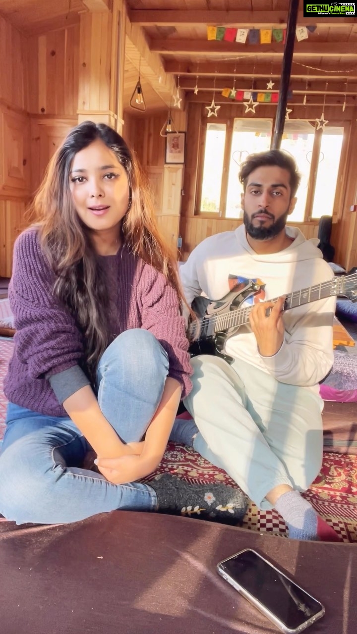 Shraddha Sharma Instagram - We are late to the party but we are here. @noshrain you cutie🧡 @bella_view_hostel you have all our heart. Thank you for letting us shoot and stay at your place. Couldn’t have imagined any other way.❤️❤️ If you’re in Pulga this is the place to be. @the_tranquil_soul23 @mukulmalhotra_01 Pulga, Himachal Pradesh, India