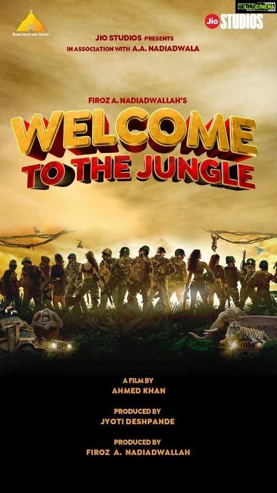 Shreyas Talpade Instagram - Jingle all the way to the jungle! Christmas - 20th December, 2024 brings #Welcome3, the biggest family entertainer to cinemas! #WelcomeToTheJungle Produced by #JyotiDeshpande Produced by #FirozANadiadwallah Directed by @khan_ahmedasas @officialjiostudios @baseIndustries_group