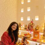 Shritama Mukherjee Instagram – Happy Ganesh Chaturthi 🙏😇✨ Imperial Heights Mumbai