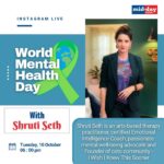 Shruti Seth Instagram - Join in for an exclusive Instagram Live on World Mental Health Day with Shruti Seth on Tuesday, 10th October 2023. Shruti Seth is an arts-based therapy practitioner, a certified Emotional Intelligence Coach, a passionate mental well-being advocate, and the Founder of Coto Community - 'I Wish I Knew This Sooner @shru2kill #shrutiseth #instalive #exclusive #worldmentalhealthday #cotocommunity #iwishiknewthissooner
