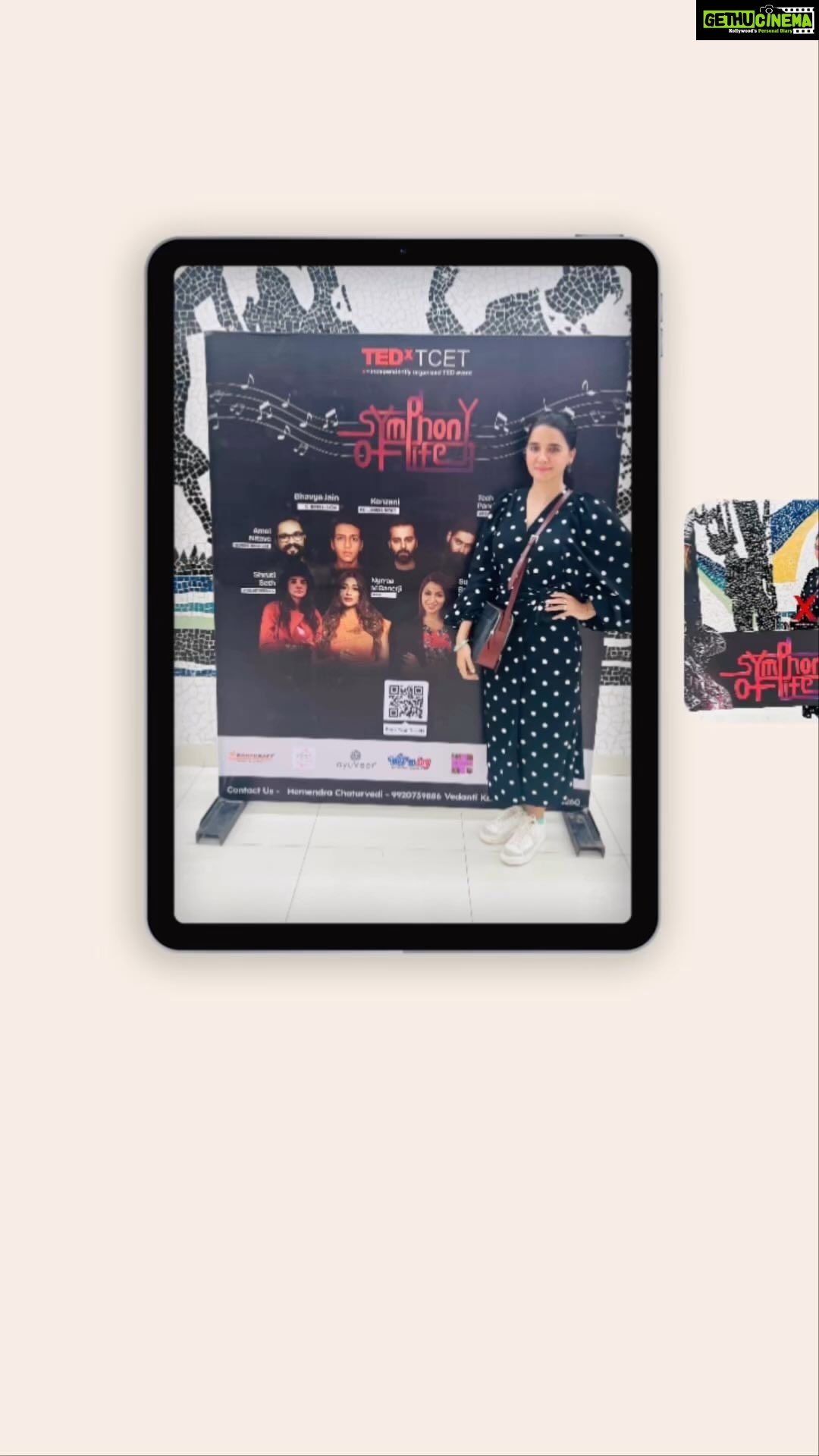 Shruti Seth Instagram - Had such fun talking about the symphony of life at @tedxtcet Had butterflies in my stomach right from the day I said yes and up until I stepped off stage post my talk. I’m so glad that I still get gooseflesh doing what I do. Paraphrasing Matt Damon “loving the job is the best reward” Oh! How I love every minute of it!!!! Thank you to the entire OC at @tedxtcet for being so supportive right through, for holding my hand, listening to my talk multiple times and for cheering me on. You guys really made it worthwhile. #symphonyoflife #tedx #speaker #shruphotodiary Thakur College Of Engineering and Technology (TCET)