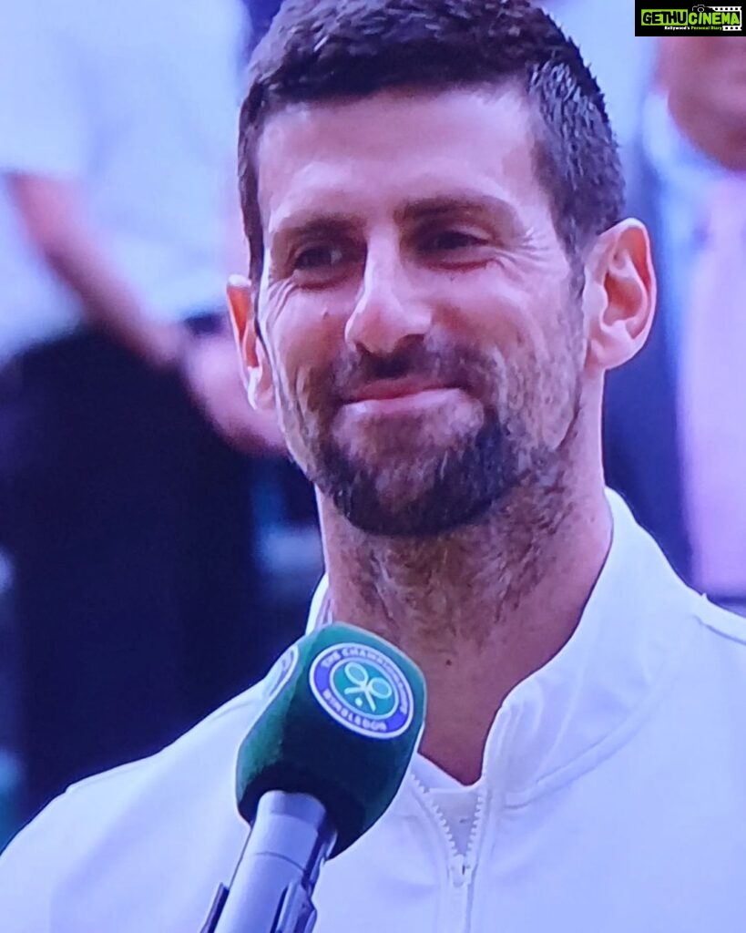 Shruti Ulfat Instagram - This man is just incredible.... what a final... hard luck but to be in the grandslam finals for 35 times over the years in ur career. And inspite of the age diff bet you and carlos... 16years... you still gave him a hard time getting hold to the wimbeldon trophy. N❤LE you are the GOAT... an inspiration for all the young guns... see u at the US Open and yessssss for the 24. Kudos to you n team. Love n respect for u @djokernole @novakfanclub ❤❤❤❤🤗🤗🤗😘😘😘😘