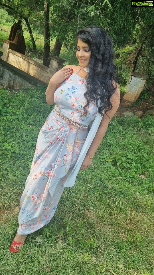Shubha Poonja Instagram - @laxmikrishnaofficial Mua. @makeoverby_jeevitha #shubhapoonja #shubhapoonjafans #trendingreels #event #kannadamovie #instagramreels