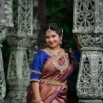 Shubha Poonja Instagram - Shoot organizer- @shru_aditya Makeup- @Shruthiaditya_makeovers Hairstyle- @hair_by_kshamakotresh Jewellery - @shiva_enterprises_dvg Outfit- @florencefashion4 📸- @kumar_photography_dvg Location- @elementscelebratebangalore