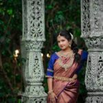 Shubha Poonja Instagram - Shoot organizer- @shru_aditya Makeup- @Shruthiaditya_makeovers Hairstyle- @hair_by_kshamakotresh Jewellery - @shiva_enterprises_dvg Outfit- @florencefashion4 📸- @kumar_photography_dvg Location- @elementscelebratebangalore
