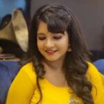 Shubha Poonja Instagram – Pressmeet #3devithefilm 
Make up and hair by @lakshmimakeover6363
Its mango 🥭  season and I’m in allmango colors