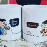Shubha Poonja Instagram - To all the cute couples 💑.. happy valentines day ..... my hubby gave me these cups for my morning tea .. saying .. that this is what I say whenever he says I love .. u...