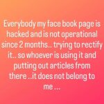 Shubha Poonja Instagram - Will try to rectify it and then send out a post till then any activity on it is not by me ...