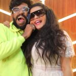 Shubha Poonja Instagram - Thank u rani ma 🥰for coming to my studio @shubhapoonja @magical_mcm_studio