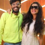 Shubha Poonja Instagram - Thank u rani ma 🥰for coming to my studio @shubhapoonja @magical_mcm_studio