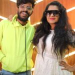 Shubha Poonja Instagram - Thank u rani ma 🥰for coming to my studio @shubhapoonja @magical_mcm_studio