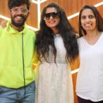 Shubha Poonja Instagram - Thank u rani ma 🥰for coming to my studio @shubhapoonja @magical_mcm_studio