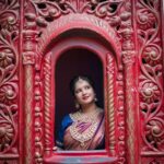 Shubha Poonja Instagram - Shoot organizer- @shru_aditya Makeup- @Shruthiaditya_makeovers Hairstyle- @hair_by_kshamakotresh Jewellery - @shiva_enterprises_dvg Outfit- @florencefashion4 📸- @kumar_photography_dvg Location- @elementscelebratebangalore