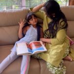 Shwetha Srivatsav Instagram - 💁🏻‍♀️ “Post my mini Dasara holidays , I roll back into school like the coolest kid in town. Don’t worry, I’m still the good girl, but between you and me, I love heading back because, let’s be real, my friends and teachers can’t survive without their daily dose of my awesomeness!” But this is what my daughter has to say ❤️