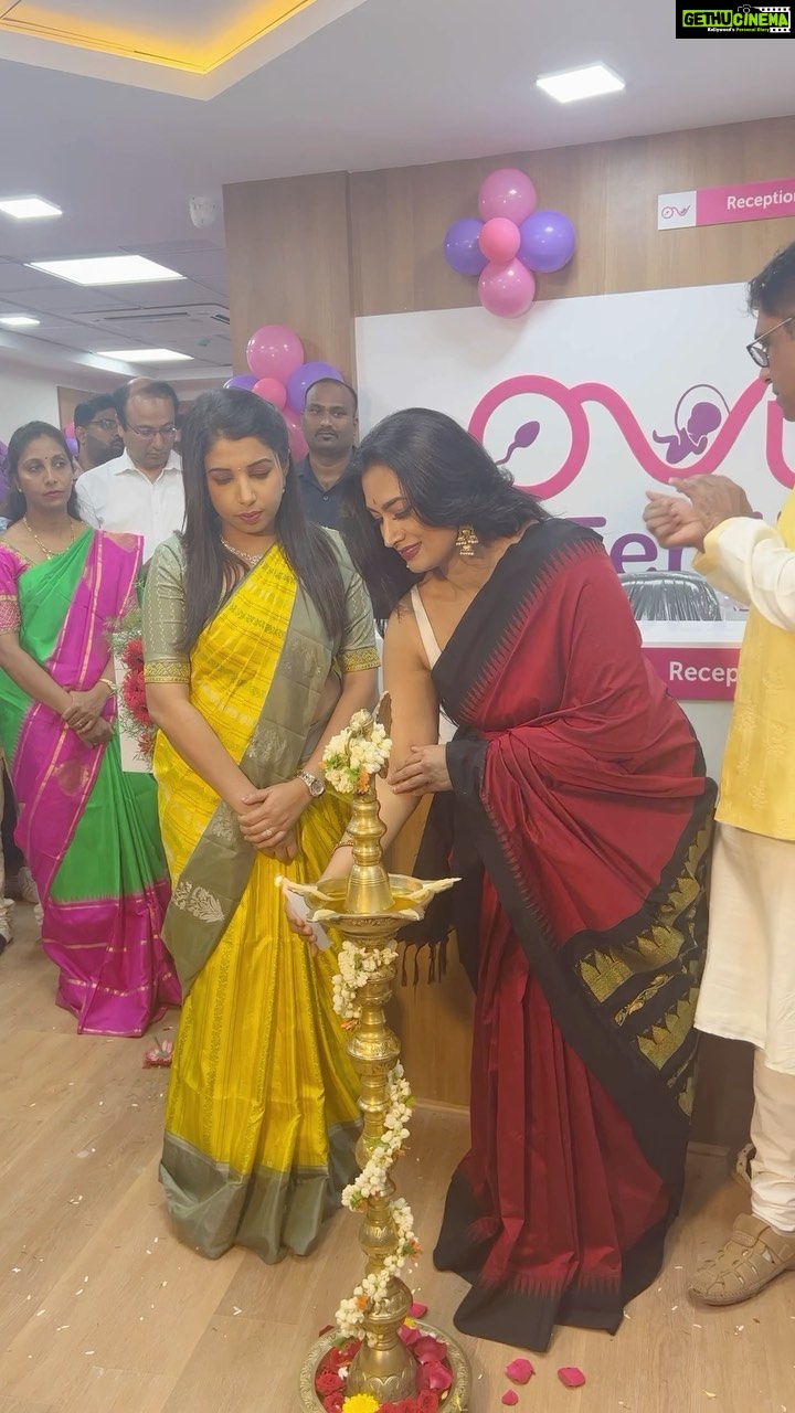 Shwetha Srivatsav Instagram - Grateful and heartened to have inaugurated the new fertility center @ovum_hospitals ! 🌱🎉 Being part of this momentous occasion was truly heartwarming, as they embark on a journey to bring hope and joy to so many families. Hearty congratulation and wish good luck to the entire team! 💫 #FertilityCenterInauguration #newbeginnings @ovumfertility