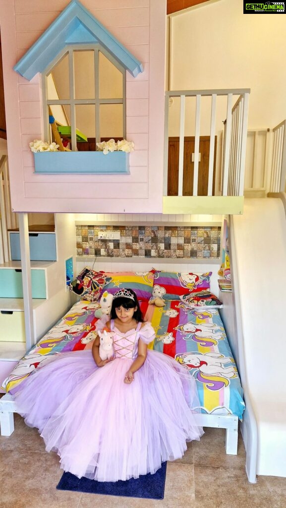 Shwetha Srivatsav Instagram - Creating magic in the heart of my home 🪄👸🏰 !! #roommakeover #roomtour 🧿 #kidsroomdecor #KidFriendlySpaces #ChildrensRoom #NurseryDecor . #PlayroomIdeas . #CuteKidsRooms . #KidsInteriorDesign . #ChildsPlay . #ColorfulKidsRoom . #creativekidsspaces