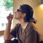 Siddhi Idnani Instagram - Today I decided to be just…Happy! 🥰 Woke up early (after a long time) dragged my brother for moral support. Went to the beach, during monsoon it just hits different 🌧️ Tried a new place for breakfast and had my favourite Vietnamese coffee and some croissants 🥐 And clicked lots of pictures of it all 🥰 The point being, YOU get to decide what you make out of today. 🥰