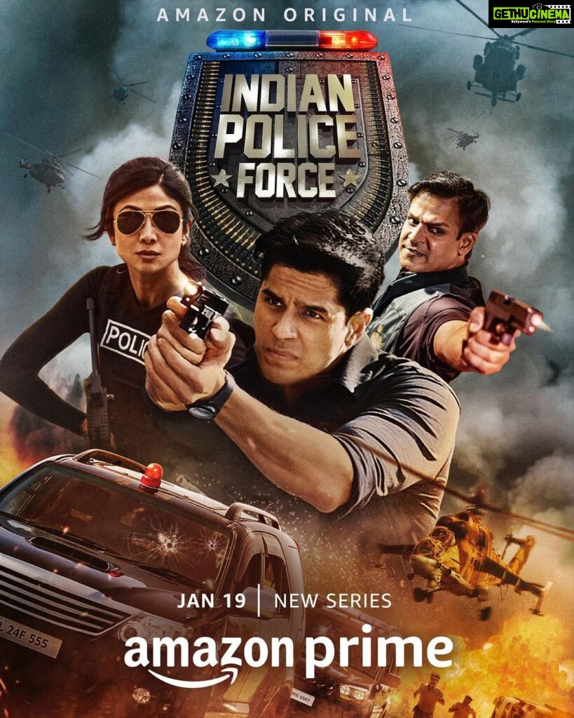 Sidharth Malhotra Instagram - Location clear! Target locked! Force incoming! 🚨 Reporting for #RohitShetty cop universe, armed and prepared to strike! #IndianPoliceForceOnPrime, coming Jan 19th 2024 on @primevideoin @itsrohitshetty @theshilpashetty @vivekoberoi @rohitshettypicturez @reliance.entertainment #PoliceCommemorationDay