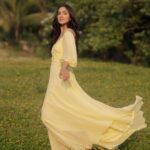 Simran Choudhary Instagram - Living in a Jane Austen novel 🏞️ 📷 @the_pixel_farmer Wearing @jasmeofficial.in
