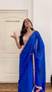 Simran Choudhary Instagram - Shitz yaar, aap toh mujhe full checkout maarre ho 😉
.
.
#RRKPK - #BollywoodMagic🥳
#iykyk #fyp #explore #trendingreels